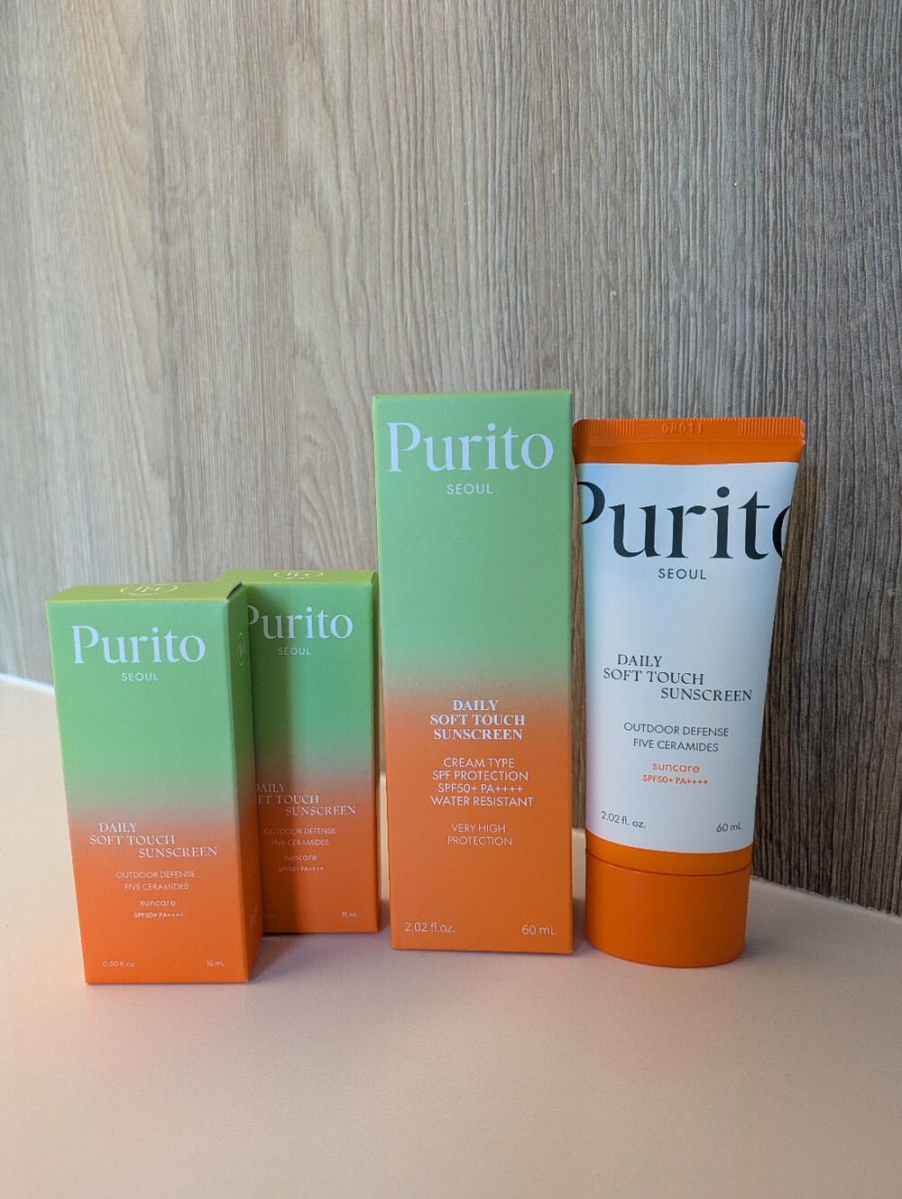 NWT Purito Daily Soft Touch Sunscreen Multipack